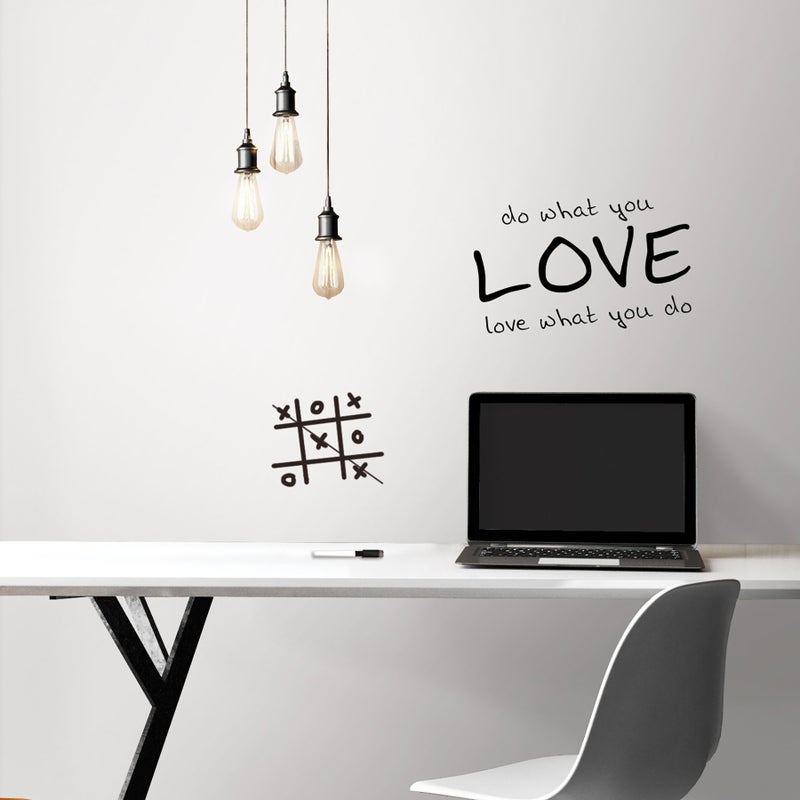 NuWallpaper NU2497 Dry Erase Peel Stick Wallpaper, White & Off-White - Image 2